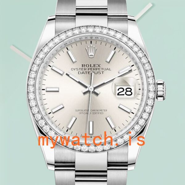 Rolex Datejust m126284rbr-0006 36mm Ladies Silver-tone Automatic