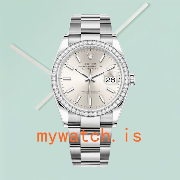 Rolex Datejust m126284rbr-0006 36mm Ladies Silver-tone Automatic - Image 2