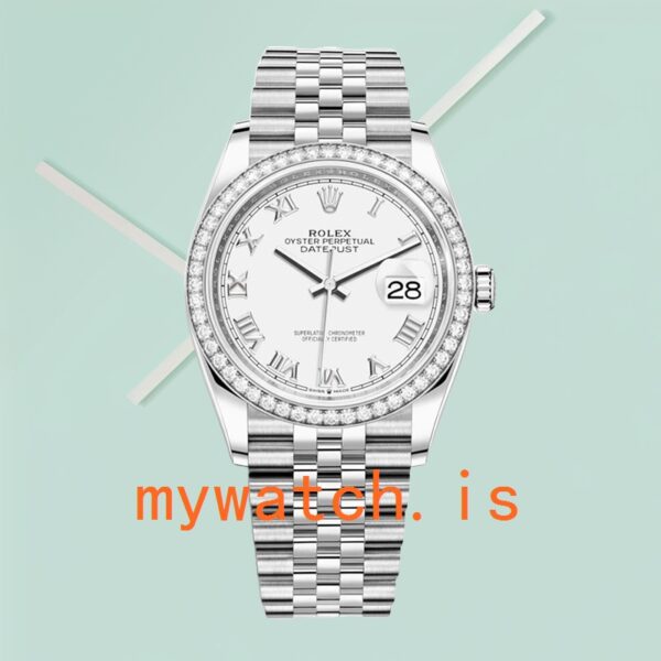 Rolex Datejust Ladies m126284rbr-0017 36mm White Dial - Image 2