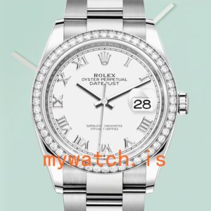 Rolex Datejust 36mm Ladies m126284rbr-0018 Oyster Bracelet Silver-tone