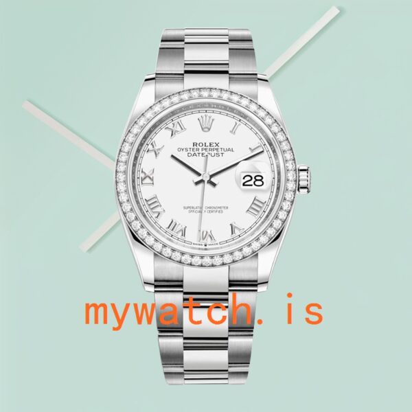 Rolex Datejust 36mm Ladies m126284rbr-0018 Oyster Bracelet Silver-tone - Image 2