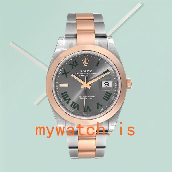 Rolex Datejust 41mm Men’s m126301-0015 Oyster Bracelet Wimbledon Dial - Image 2