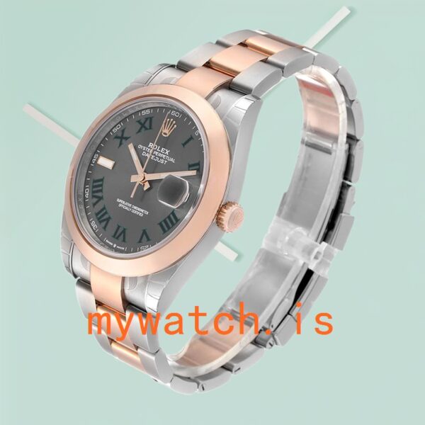 Rolex Datejust 41mm Men’s m126301-0015 Oyster Bracelet Wimbledon Dial - Image 4