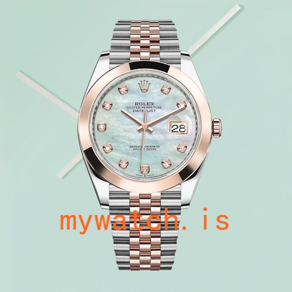 Rolex Datejust 41mm m126301-0013 Men’s Stainless Steel White Mother of Pearl Dial - Image 5