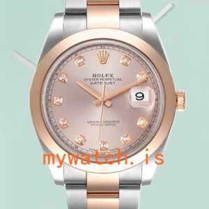Rolex Datejust m126301-0007 41mm Men’s Pink Dial Silver-tone