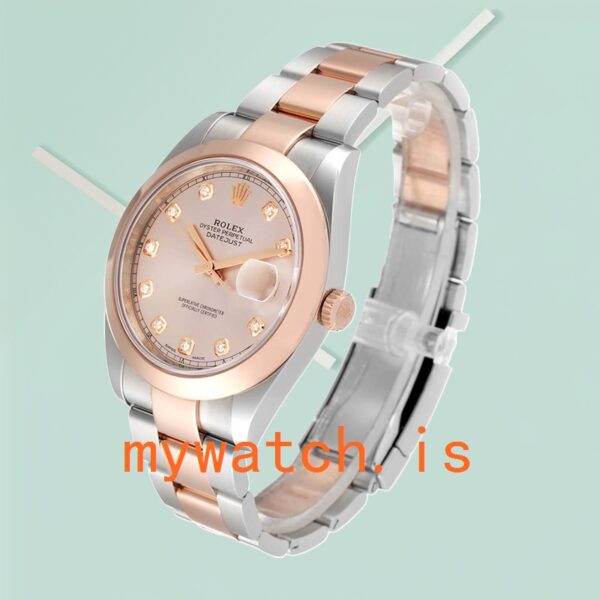 Rolex Datejust m126301-0007 41mm Men’s Pink Dial Silver-tone - Image 4