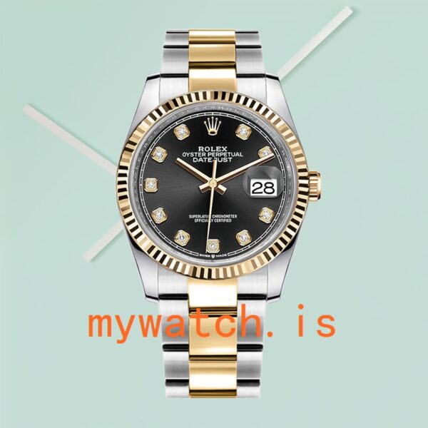 Rolex Datejust m126333-0005 Men’s 41mm Black Dial Silver-tone - Image 3