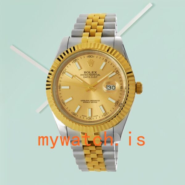 Rolex Datejust 41mm 126333CSJ Men’s Champagne Dial Jubilee Bracelet - Image 2