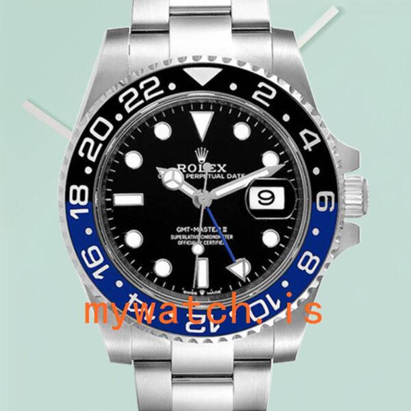 Rolex Gmt Master Ii Men’s m126710blnr-0003 40mm Silver-tone Oyster Bracelet