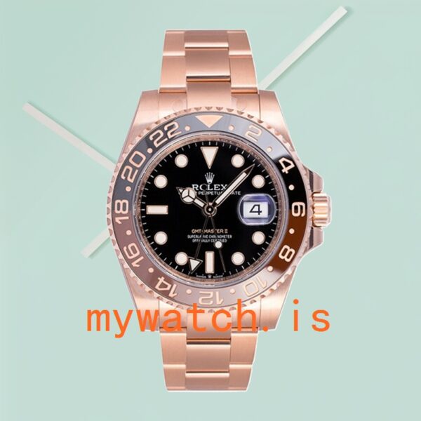 Rolex GMT-Master Men’s 40mm m126715chnr-0001 Rose Gold-tone - Image 4