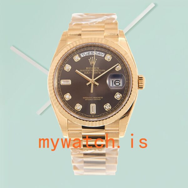 Rolex Day-date 36mm m128238-0022 Unisex Gold-tone - Image 2