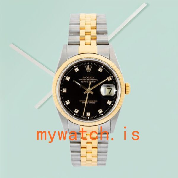 Rolex Datejust 16233BKDJ 36mm Men’s Black Dial - Image 2