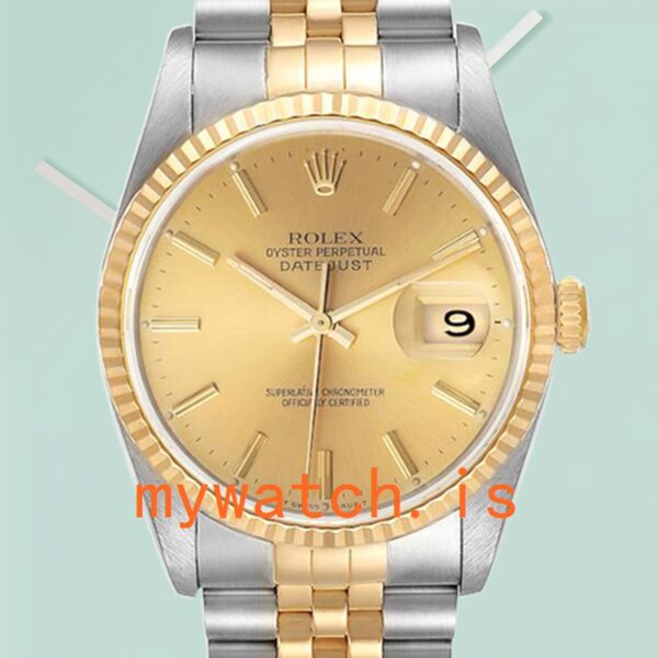 Rolex Datejust 16233CSJ 36mm Men’s Silver-tone