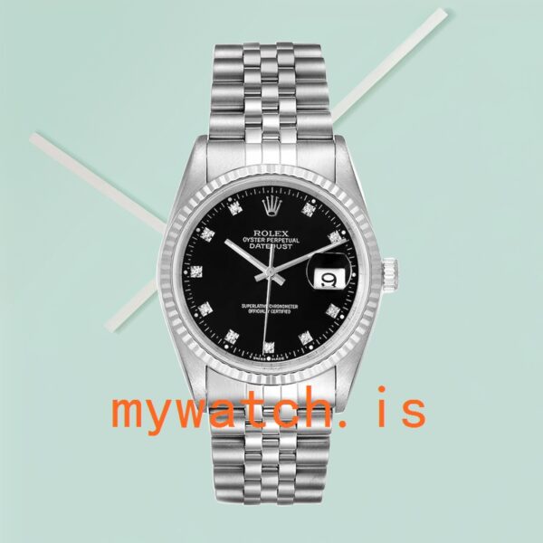 Rolex Datejust 36mm 16234BKDJ Men’s Silver-tone - Image 4