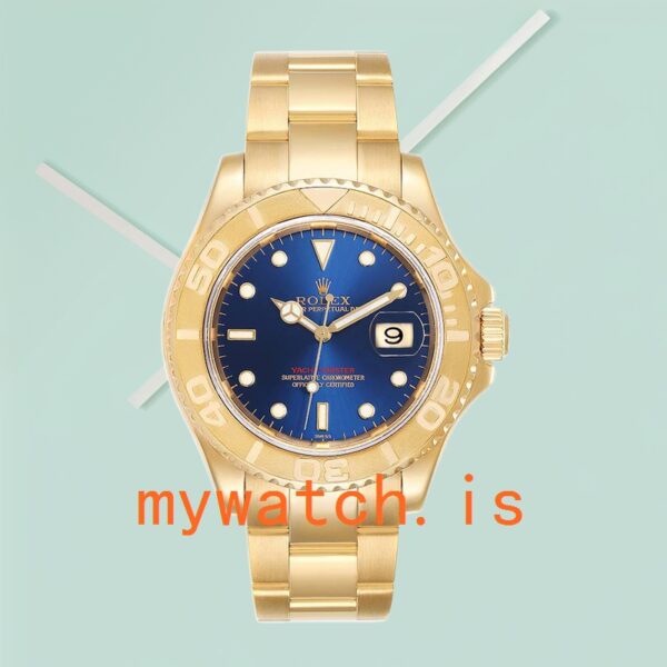 Rolex Yacht-master 16628BLSO 40mm Men’s Gold-tone Blue Dial - Image 4