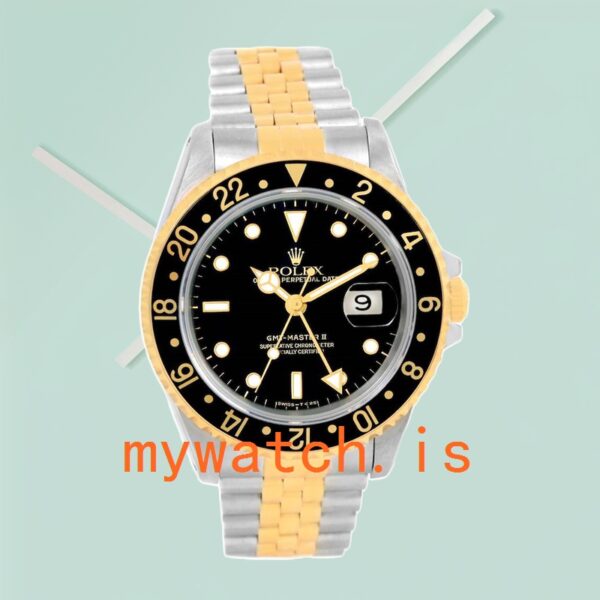 Rolex Gmt Master 40mm 16713BKSJ Men’s Black Dial Stainless Steel