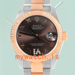 Rolex Datejust 178271 31mm Unisex Chocolate Dial Rose Gold-tone