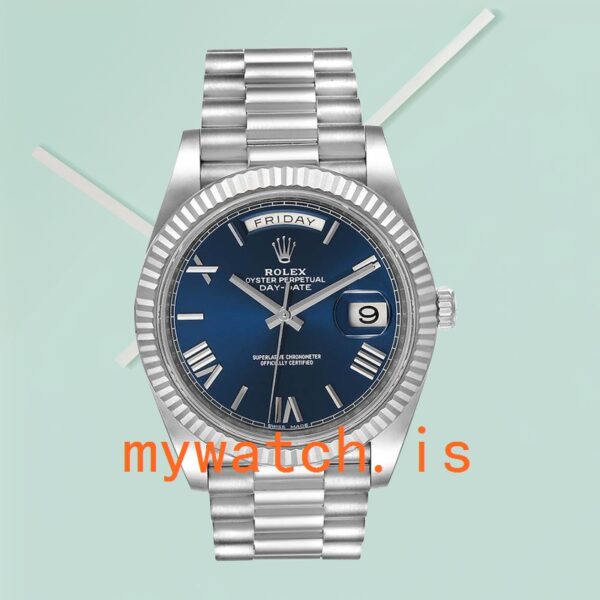 Rolex Day-Date Men’s 40mm m228239-0007 Blue Dial - Image 3