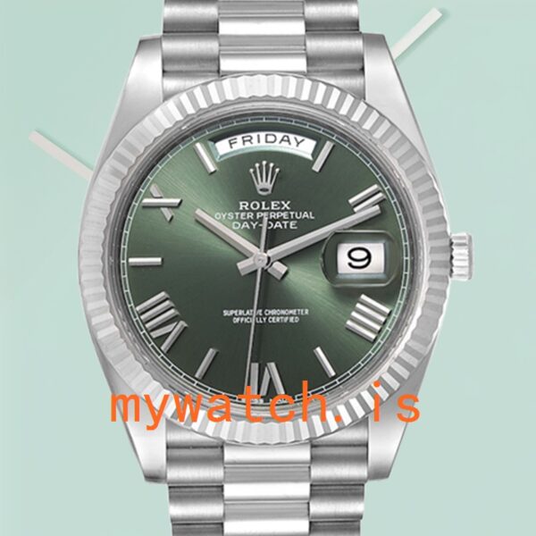 Rolex Day-Date 40mm Men’s m228239-0033 Stainless Steel Silver-tone