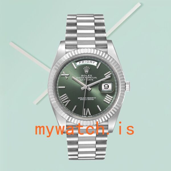 Rolex Day-Date 40mm Men’s m228239-0033 Stainless Steel Silver-tone - Image 3