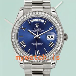 Rolex Day-Date 40mm Men’s 228349BLRP Silver-tone Jubilee Bracelet