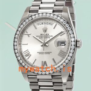 Rolex Day-Date 40mm 228349SRP Men’s Silver-tone Automatic