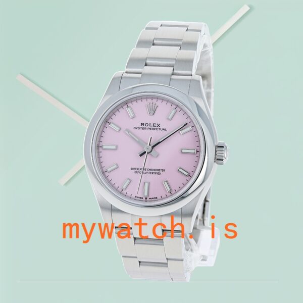 Rolex Oyster Perpetual Ladies m277200-0009 31mm Pink Dial Automatic - Image 3