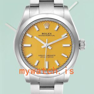 Rolex Oyster Perpetual Ladies m277200-0005 31mm Yellow Dial