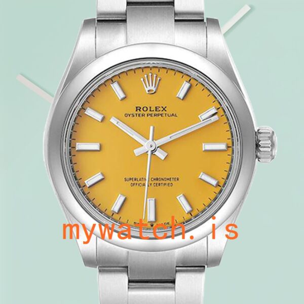 Rolex Oyster Perpetual Ladies m277200-0005 31mm Yellow Dial
