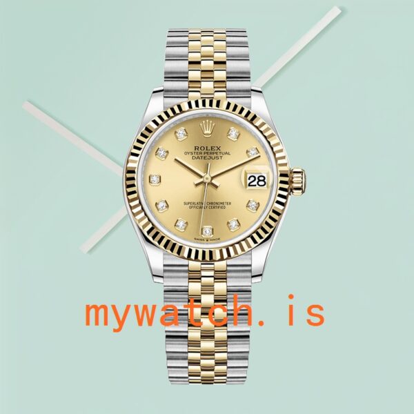 Rolex Datejust Ladies 31mm m278273-0026 Jubilee Bracelet Champagne Dial - Image 2