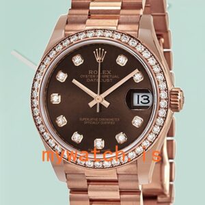 Rolex Datejust Ladies 31mm m278285rbr-0006 Chocolate Dial President Bracelet