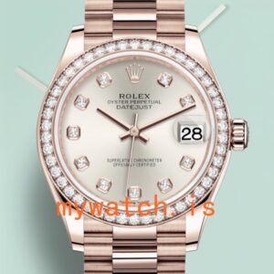 Rolex Datejust 31mm Ladies m278285rbr-0030 Silver Dial Automatic