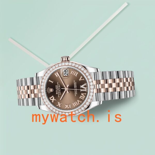 Rolex Datejust m278381rbr-0006 Ladies 31mm Diamond Bezel Silver-tone - Image 4