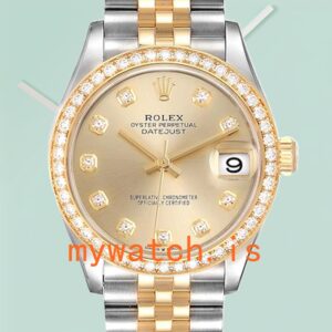 Rolex Datejust 31mm m278383rbr-0026 Ladies Champagne Dial