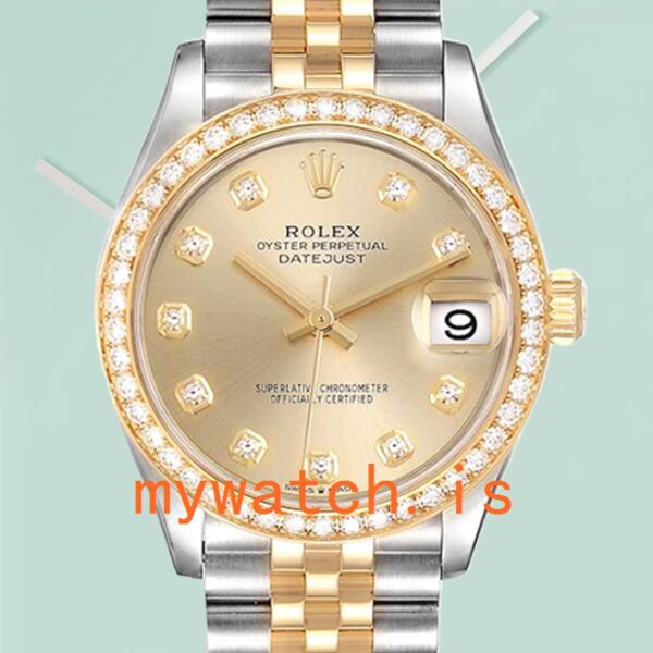 Rolex Datejust 31mm m278383rbr-0026 Ladies Champagne Dial