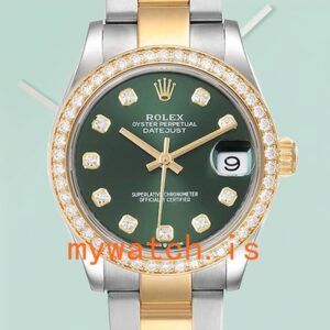 Rolex Datejust Ladies m278383rbr-0029 31mm Green Dial Automatic