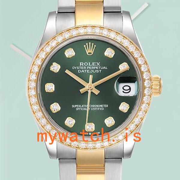 Rolex Datejust Ladies m278383rbr-0029 31mm Green Dial Automatic