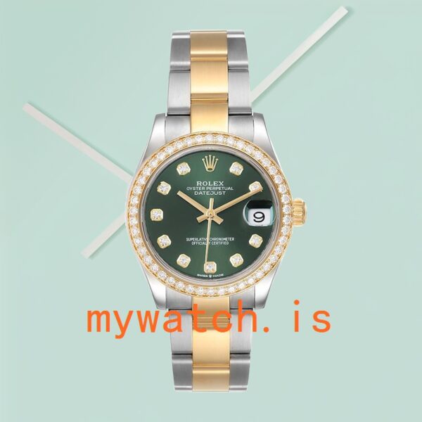 Rolex Datejust Ladies m278383rbr-0029 31mm Green Dial Automatic - Image 2