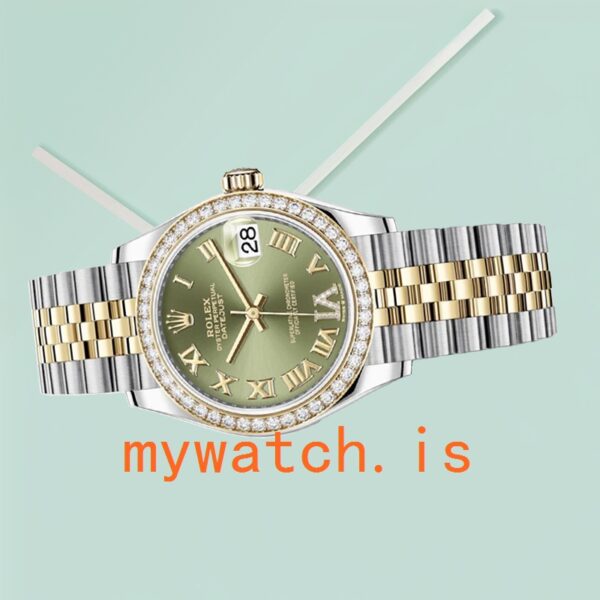 Rolex Datejust 31mm Ladies m278383rbr-0016 Jubilee Bracelet Diamond Bezel - Image 4