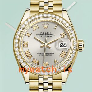 Rolex Datejust m279138rbr-0018 28mm Ladies Silver Dial Gold-tone