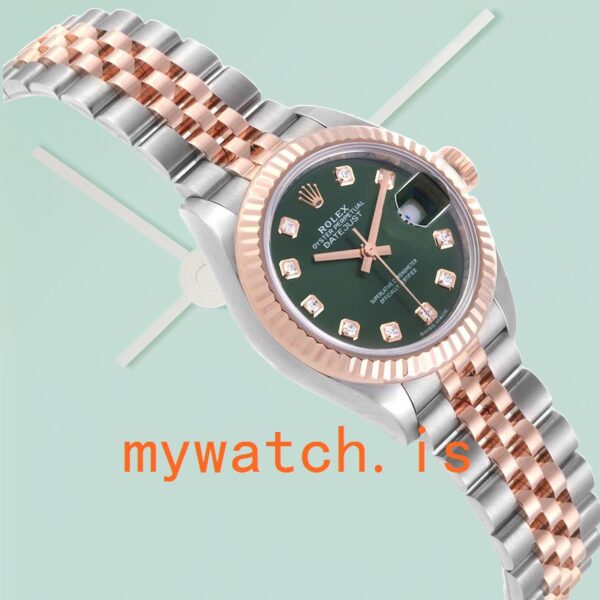 Rolex Datejust Ladies 279171 28mm Green Dial Stainless Steel - Image 4