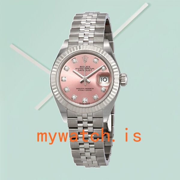 Rolex Datejust Ladies m279174-0003 28mm Pink Dial Silver-tone - Image 2