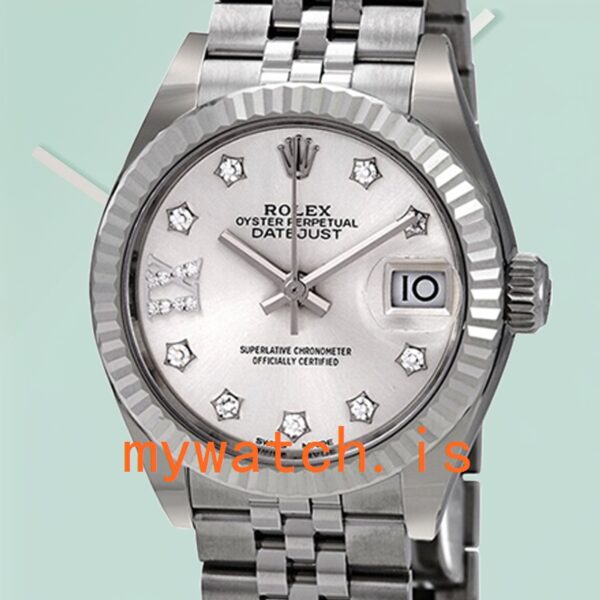 Rolex Datejust Ladies 28mm m279174-0021 Silver-tone Jubilee Bracelet