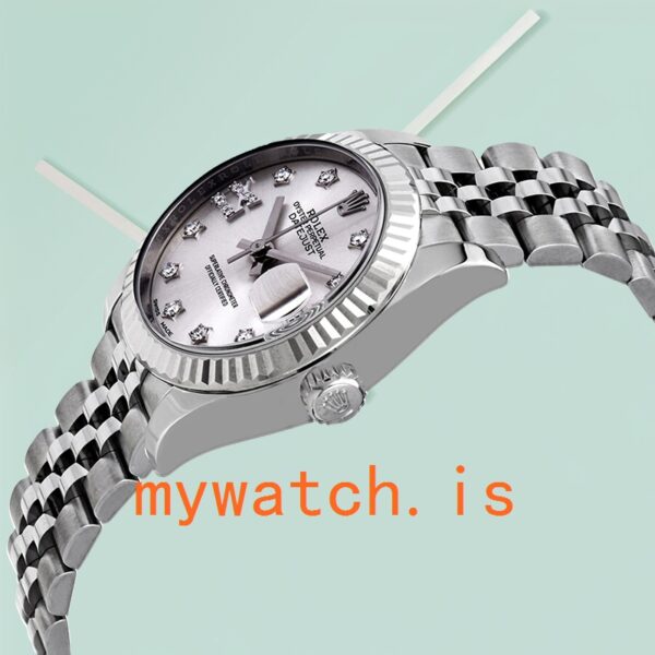 Rolex Datejust Ladies 28mm m279174-0021 Silver-tone Jubilee Bracelet - Image 4