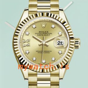 Rolex Datejust 28mm Ladies m279178-0014 Stainless Steel Gold-tone