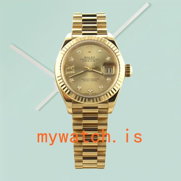 Rolex Datejust 28mm Ladies m279178-0014 Stainless Steel Gold-tone - Image 4