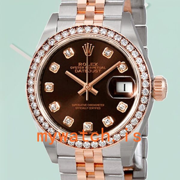 Rolex Datejust 28mm m279381rbr-0011 Ladies Diamond Bezel