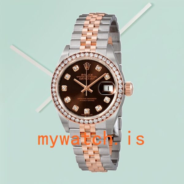Rolex Datejust 28mm m279381rbr-0011 Ladies Diamond Bezel - Image 2