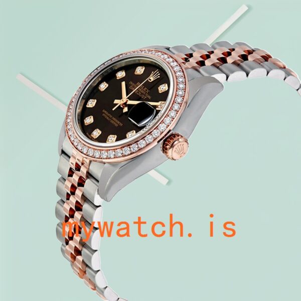 Rolex Datejust 28mm m279381rbr-0011 Ladies Diamond Bezel - Image 4