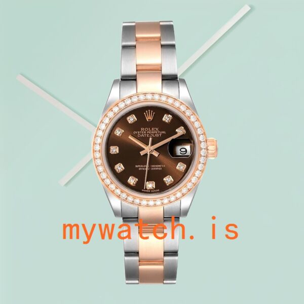 Rolex Datejust Ladies 28mm m279381rbr-0012 Chocolate Dial - Image 2